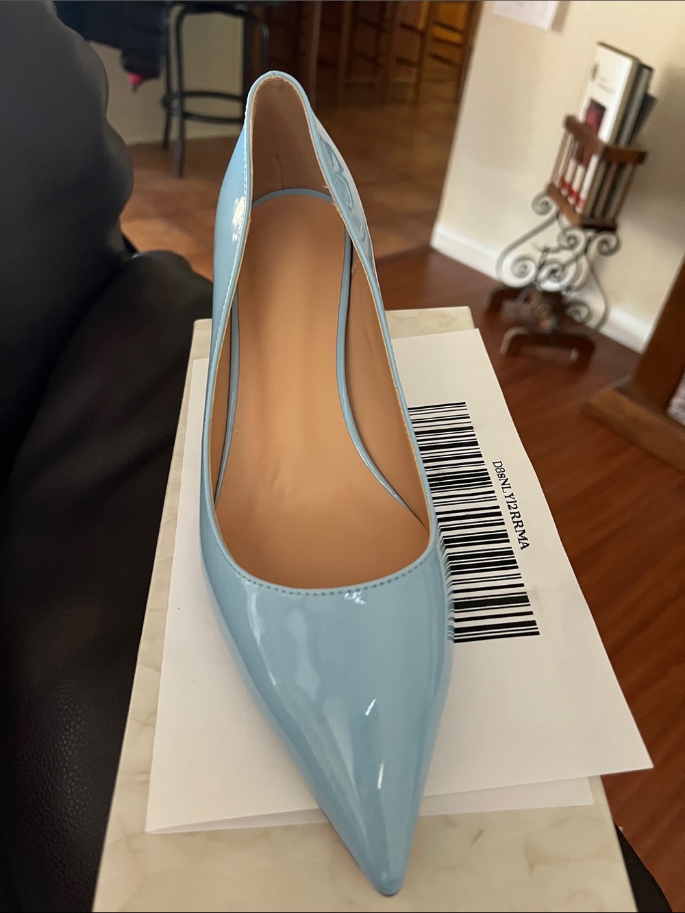 Women Fashion Pointed Toe Slip On Comfort Basic Kitten Heel Pumps Shoes - Picture 9 of 10